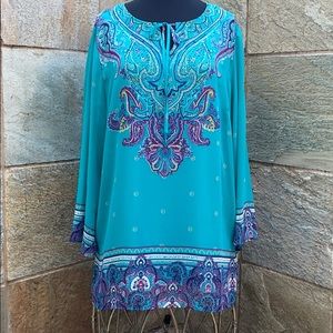 Susan Graver 2in1 Bohemian Blouse
